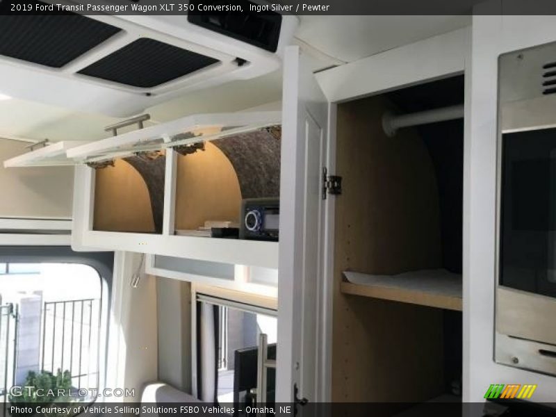 Ingot Silver / Pewter 2019 Ford Transit Passenger Wagon XLT 350 Conversion