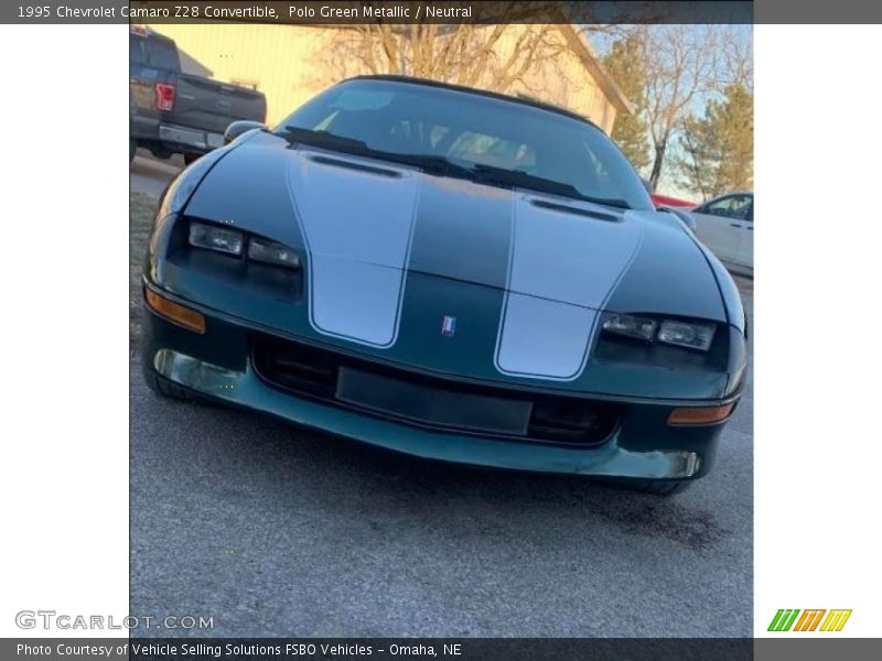 Polo Green Metallic / Neutral 1995 Chevrolet Camaro Z28 Convertible