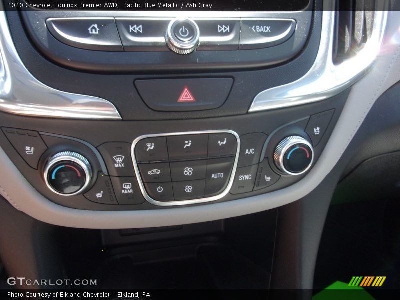 Pacific Blue Metallic / Ash Gray 2020 Chevrolet Equinox Premier AWD