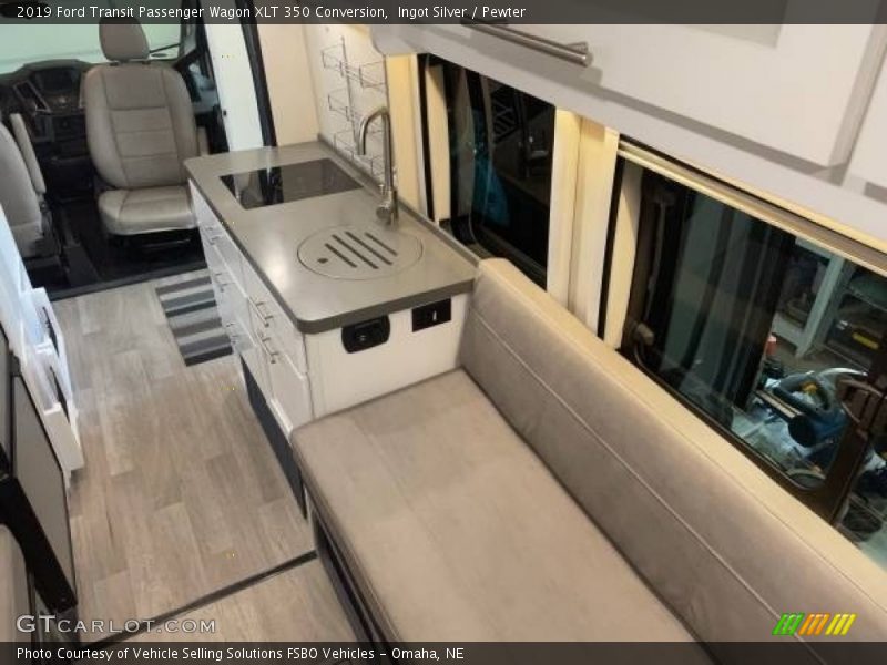 Ingot Silver / Pewter 2019 Ford Transit Passenger Wagon XLT 350 Conversion