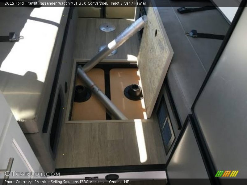Ingot Silver / Pewter 2019 Ford Transit Passenger Wagon XLT 350 Conversion