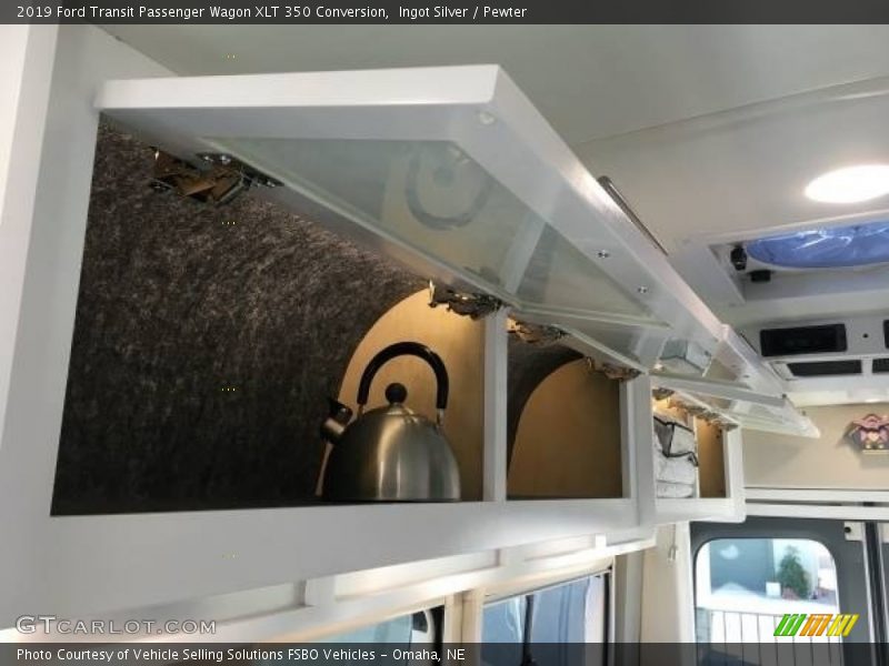 Ingot Silver / Pewter 2019 Ford Transit Passenger Wagon XLT 350 Conversion