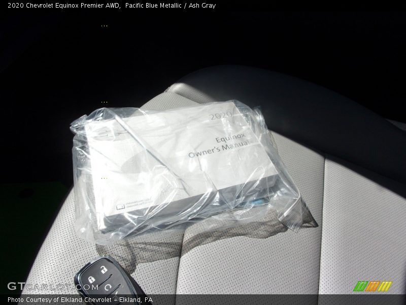 Pacific Blue Metallic / Ash Gray 2020 Chevrolet Equinox Premier AWD