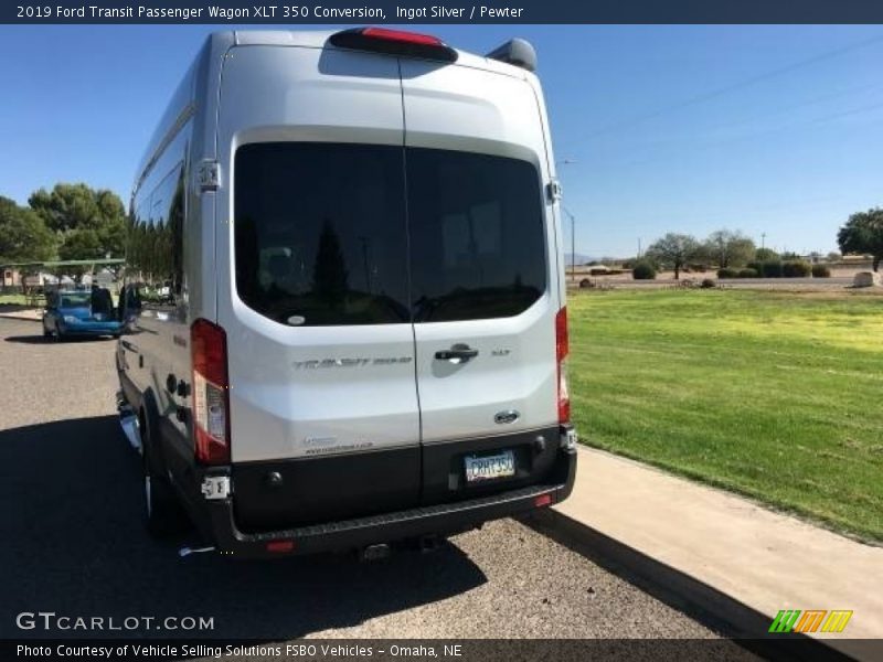 Ingot Silver / Pewter 2019 Ford Transit Passenger Wagon XLT 350 Conversion