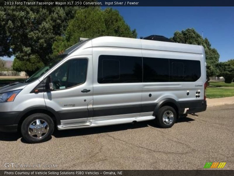 Ingot Silver / Pewter 2019 Ford Transit Passenger Wagon XLT 350 Conversion