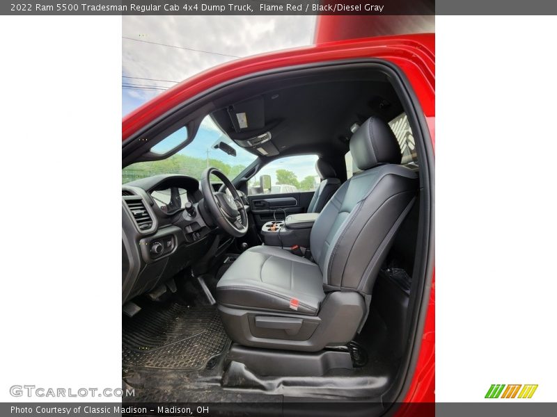 Front Seat of 2022 5500 Tradesman Regular Cab 4x4 Dump Truck