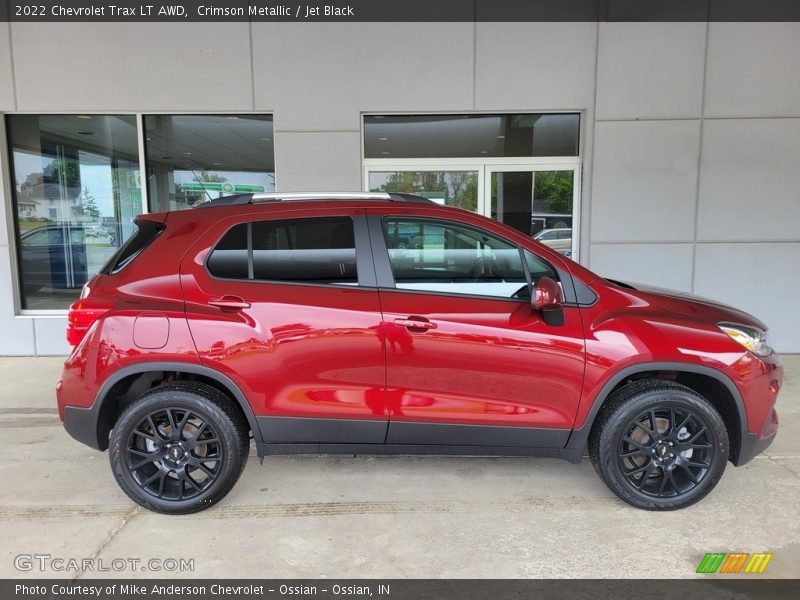 Crimson Metallic / Jet Black 2022 Chevrolet Trax LT AWD