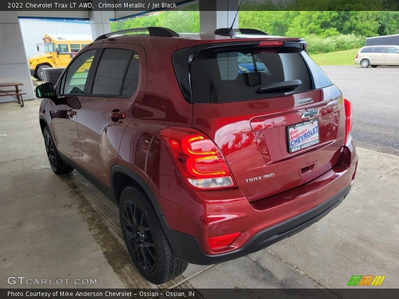 Crimson Metallic / Jet Black 2022 Chevrolet Trax LT AWD