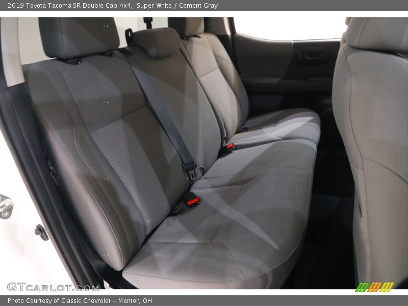 Super White / Cement Gray 2019 Toyota Tacoma SR Double Cab 4x4