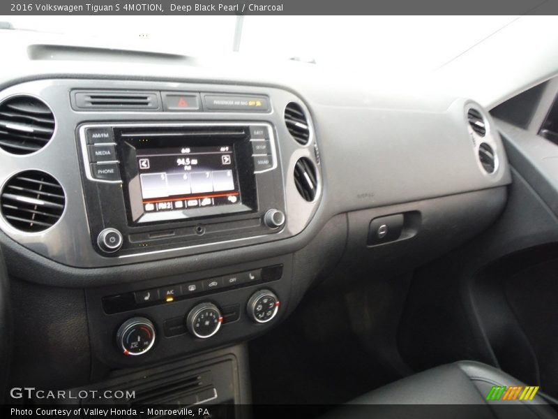Deep Black Pearl / Charcoal 2016 Volkswagen Tiguan S 4MOTION