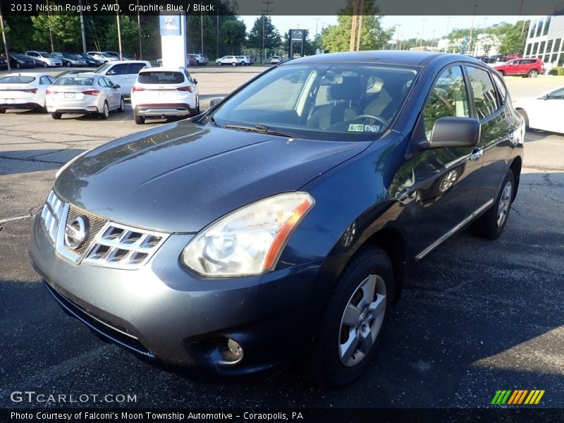 Graphite Blue / Black 2013 Nissan Rogue S AWD