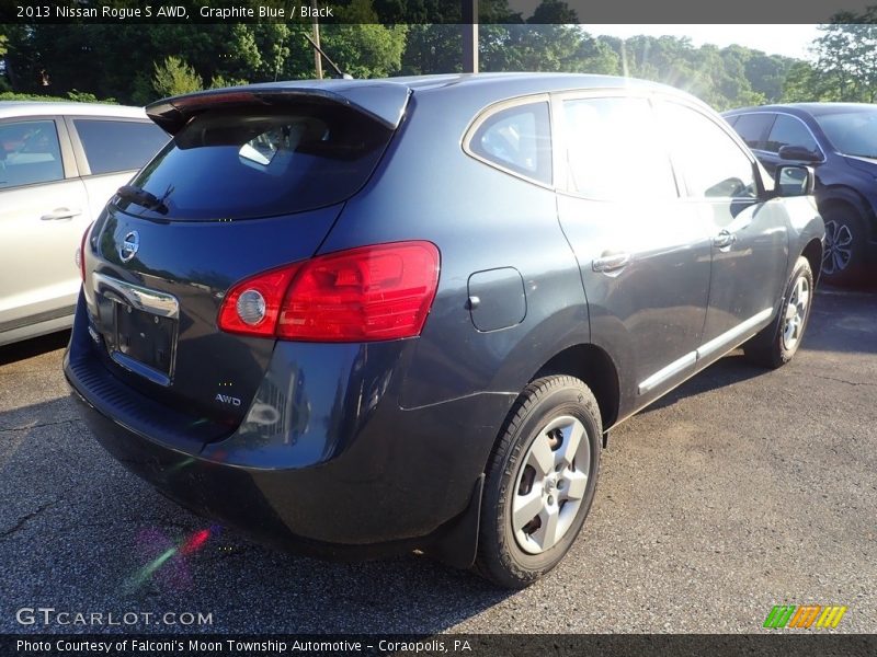 Graphite Blue / Black 2013 Nissan Rogue S AWD