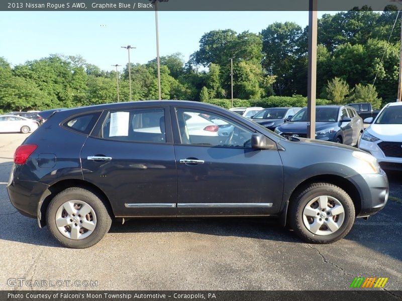 Graphite Blue / Black 2013 Nissan Rogue S AWD