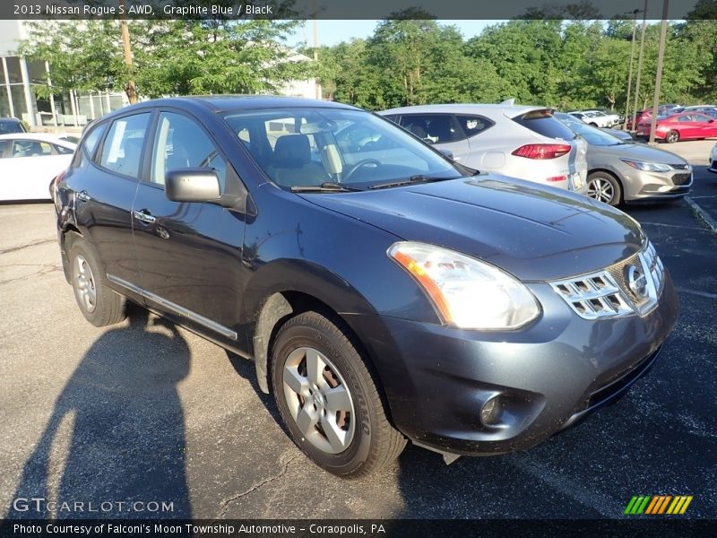 Graphite Blue / Black 2013 Nissan Rogue S AWD