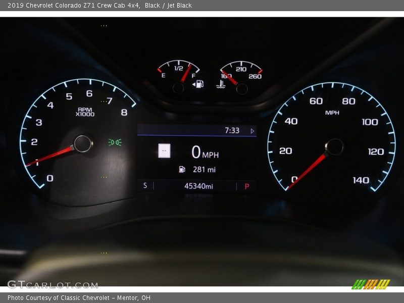 Black / Jet Black 2019 Chevrolet Colorado Z71 Crew Cab 4x4