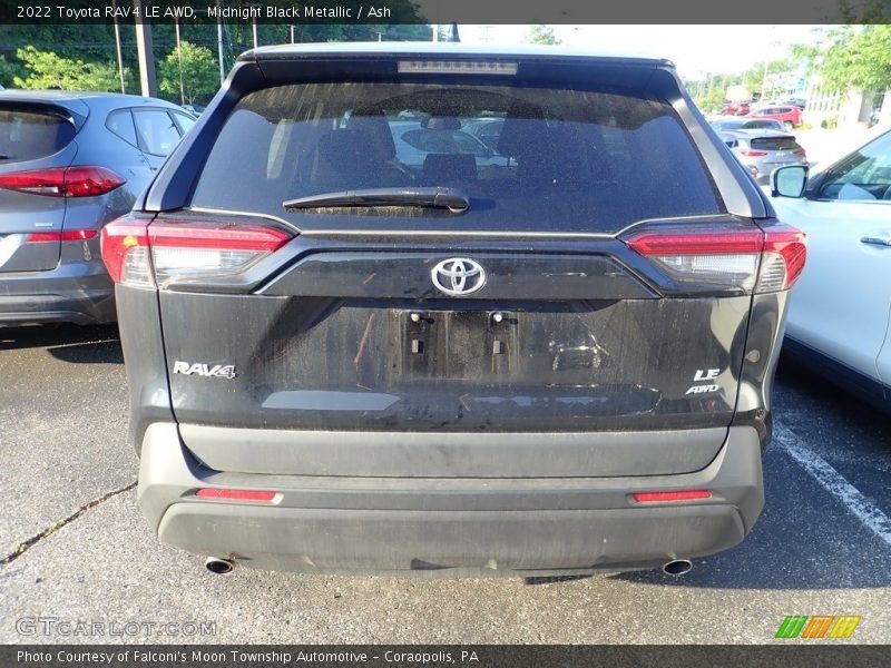 Midnight Black Metallic / Ash 2022 Toyota RAV4 LE AWD