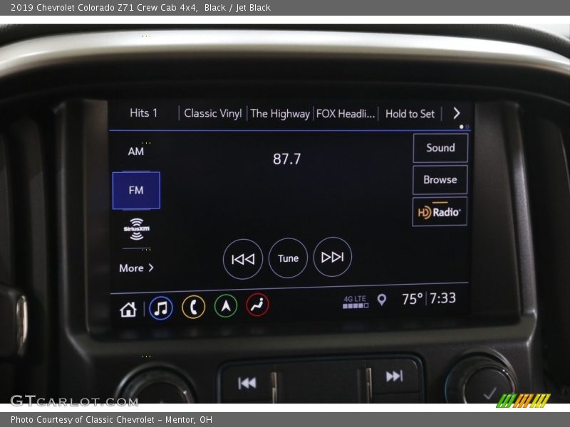 Black / Jet Black 2019 Chevrolet Colorado Z71 Crew Cab 4x4