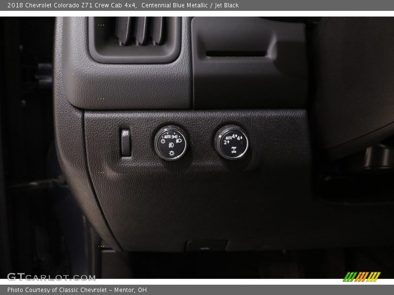 Centennial Blue Metallic / Jet Black 2018 Chevrolet Colorado Z71 Crew Cab 4x4