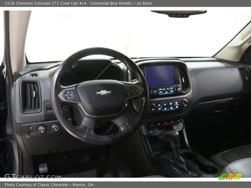 Centennial Blue Metallic / Jet Black 2018 Chevrolet Colorado Z71 Crew Cab 4x4