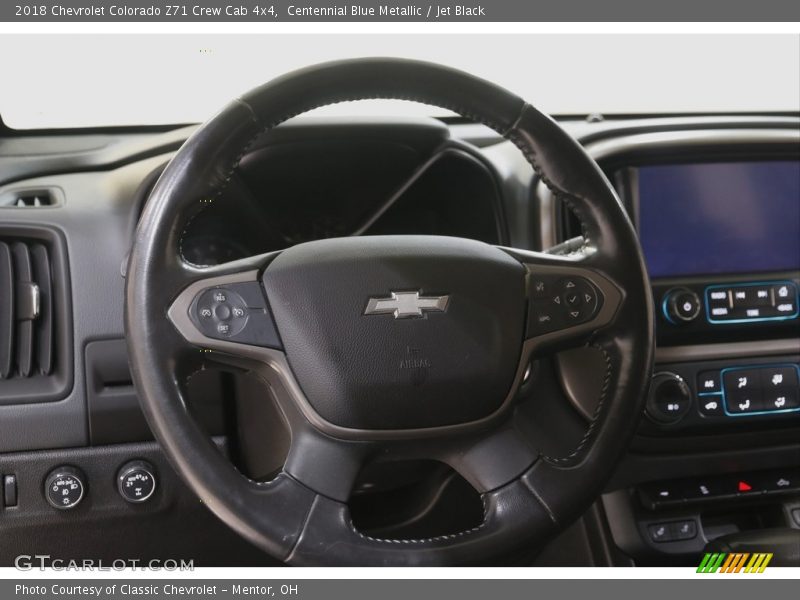 Centennial Blue Metallic / Jet Black 2018 Chevrolet Colorado Z71 Crew Cab 4x4