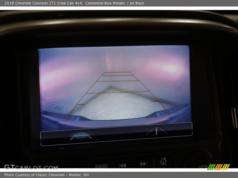 Centennial Blue Metallic / Jet Black 2018 Chevrolet Colorado Z71 Crew Cab 4x4