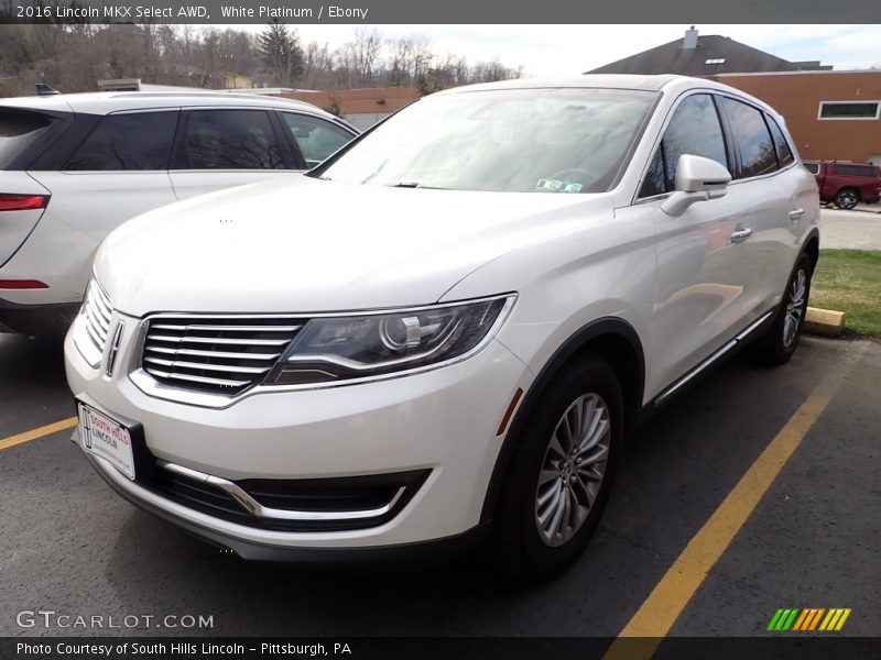 White Platinum / Ebony 2016 Lincoln MKX Select AWD