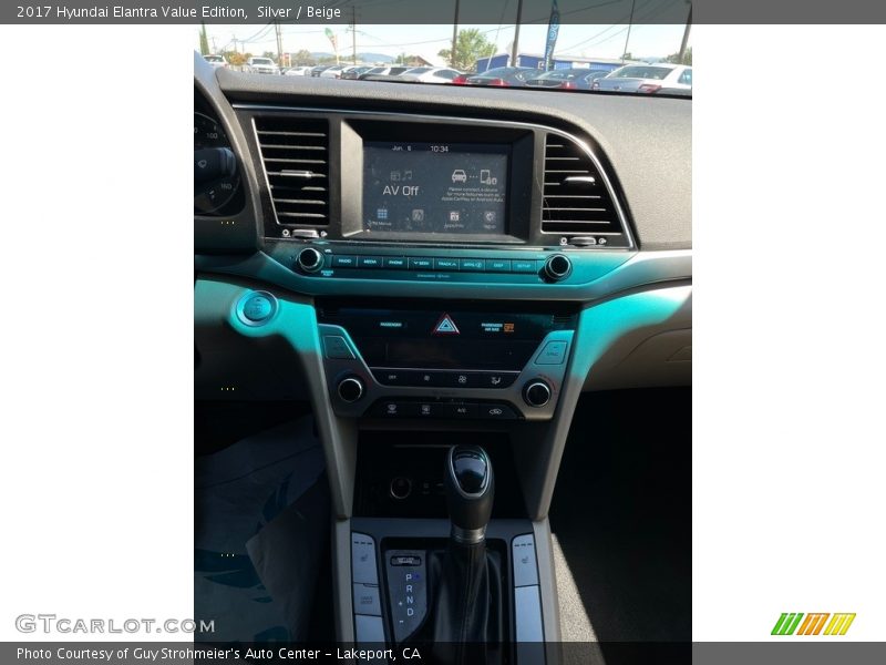 Silver / Beige 2017 Hyundai Elantra Value Edition