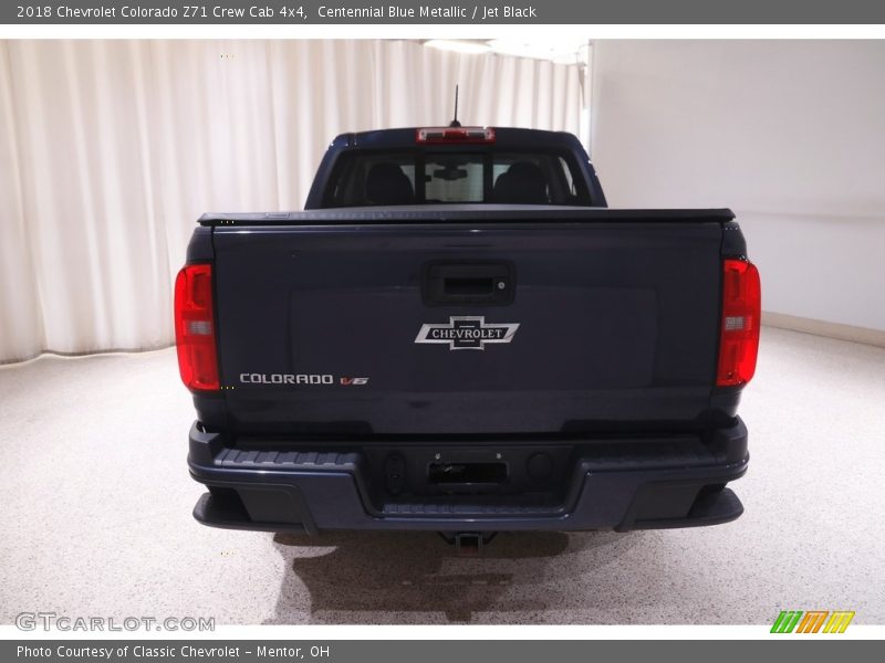 Centennial Blue Metallic / Jet Black 2018 Chevrolet Colorado Z71 Crew Cab 4x4