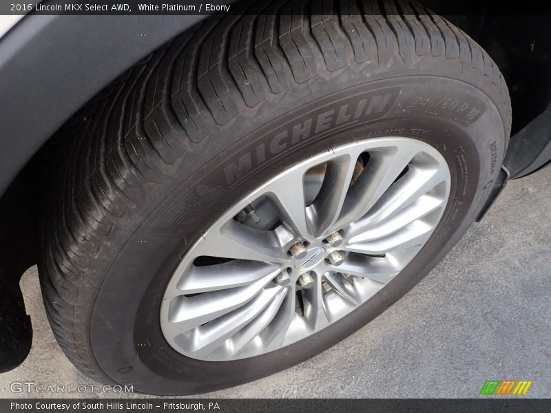White Platinum / Ebony 2016 Lincoln MKX Select AWD
