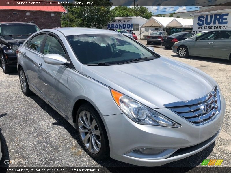 Radiant Silver / Gray 2012 Hyundai Sonata SE 2.0T