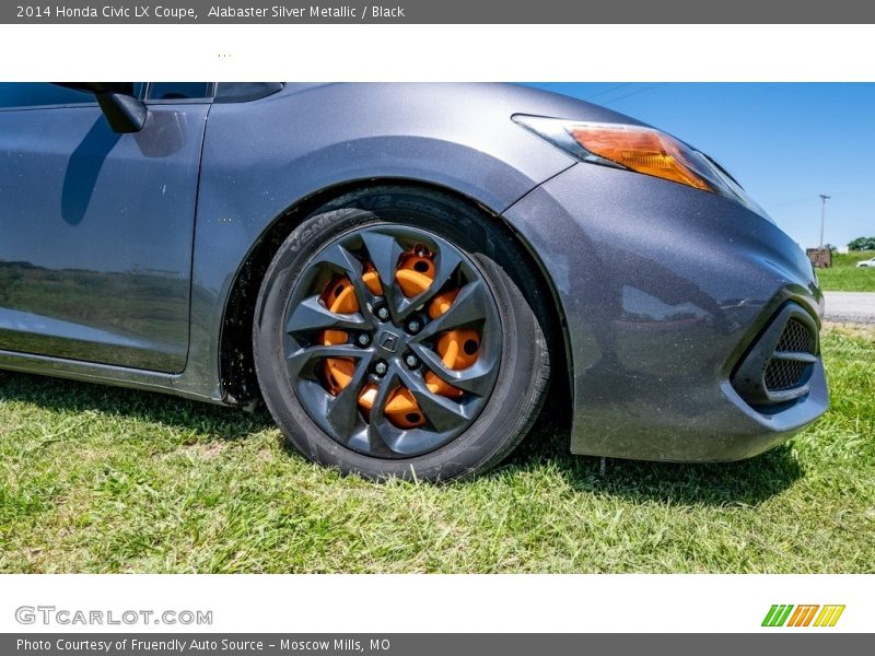 Alabaster Silver Metallic / Black 2014 Honda Civic LX Coupe