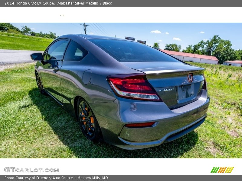 Alabaster Silver Metallic / Black 2014 Honda Civic LX Coupe