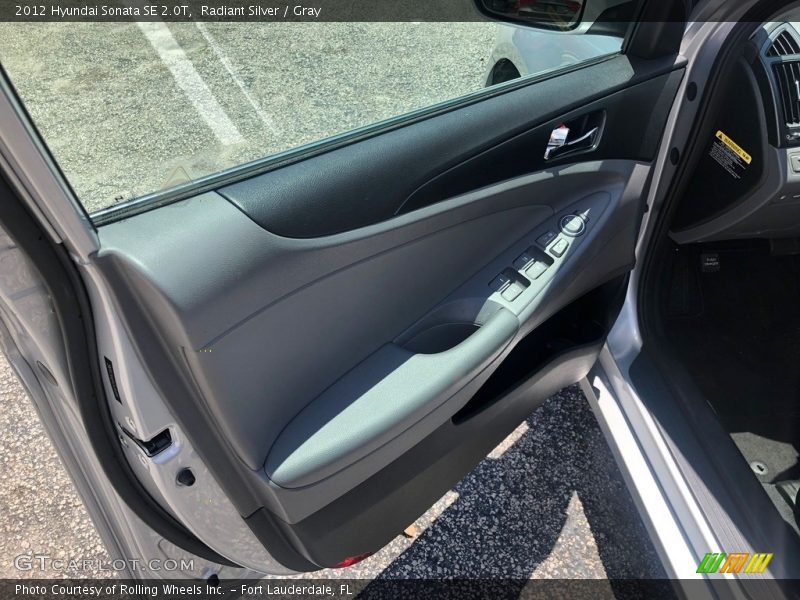 Radiant Silver / Gray 2012 Hyundai Sonata SE 2.0T