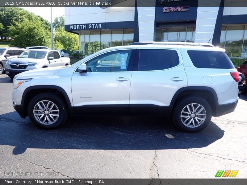 Quicksilver Metallic / Jet Black 2019 GMC Acadia SLE AWD
