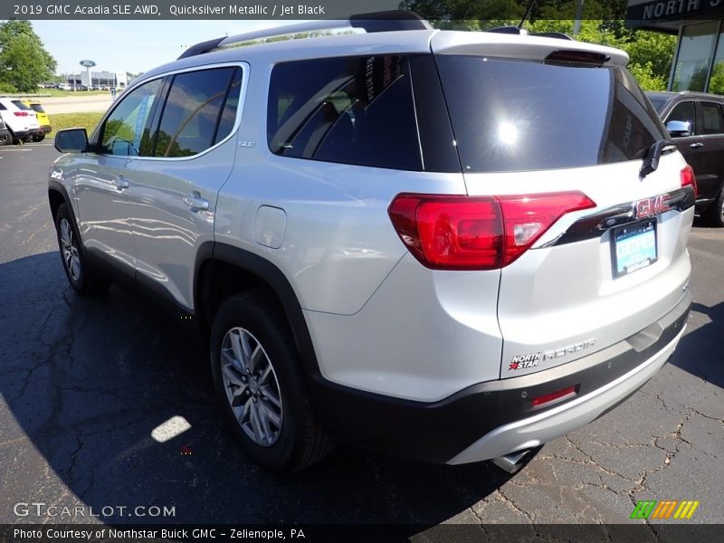 Quicksilver Metallic / Jet Black 2019 GMC Acadia SLE AWD