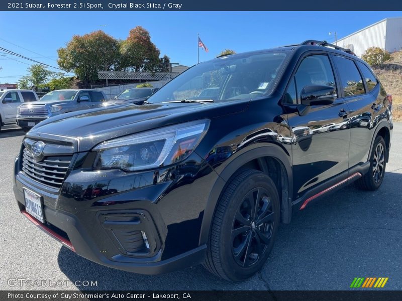 Crystal Black Silica / Gray 2021 Subaru Forester 2.5i Sport