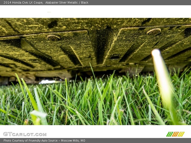 Alabaster Silver Metallic / Black 2014 Honda Civic LX Coupe