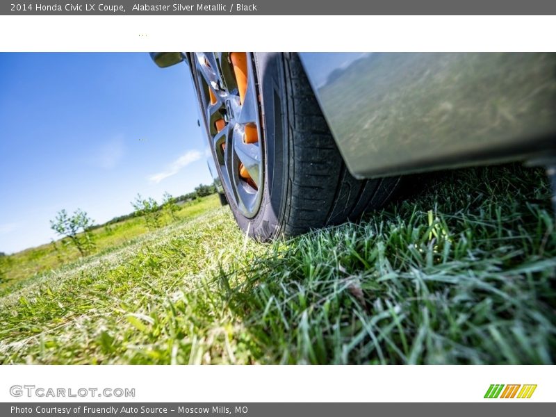 Alabaster Silver Metallic / Black 2014 Honda Civic LX Coupe