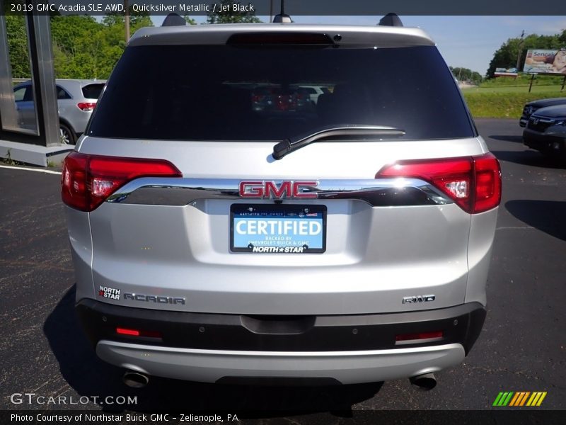 Quicksilver Metallic / Jet Black 2019 GMC Acadia SLE AWD