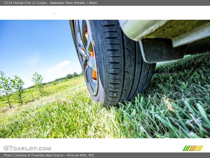 Alabaster Silver Metallic / Black 2014 Honda Civic LX Coupe