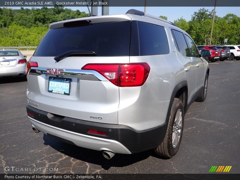 Quicksilver Metallic / Jet Black 2019 GMC Acadia SLE AWD