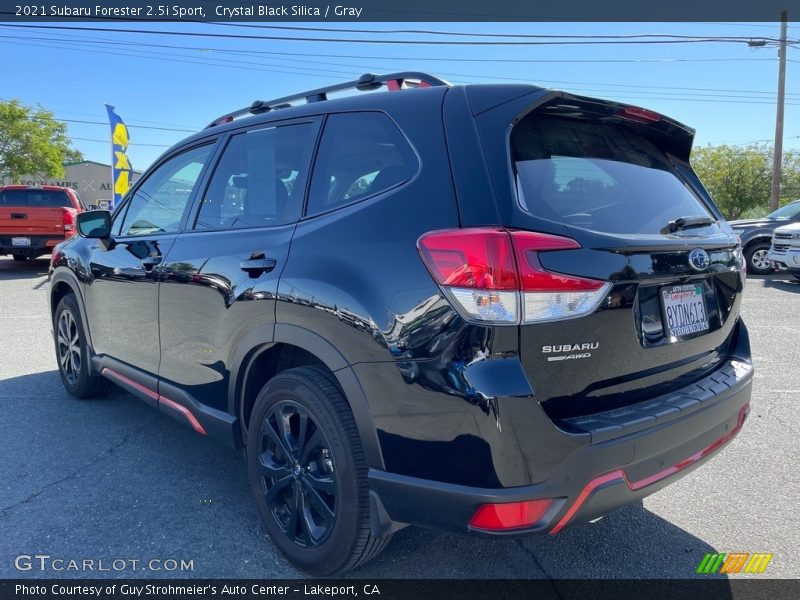 Crystal Black Silica / Gray 2021 Subaru Forester 2.5i Sport