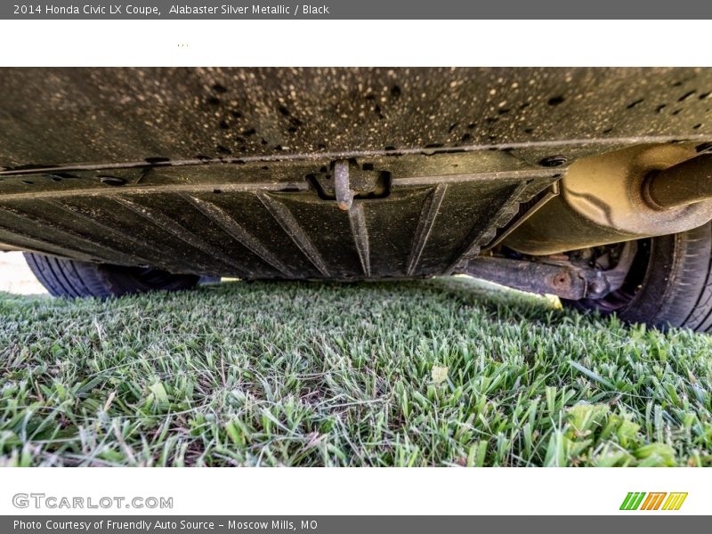 Alabaster Silver Metallic / Black 2014 Honda Civic LX Coupe