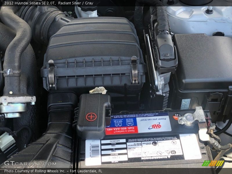 Radiant Silver / Gray 2012 Hyundai Sonata SE 2.0T