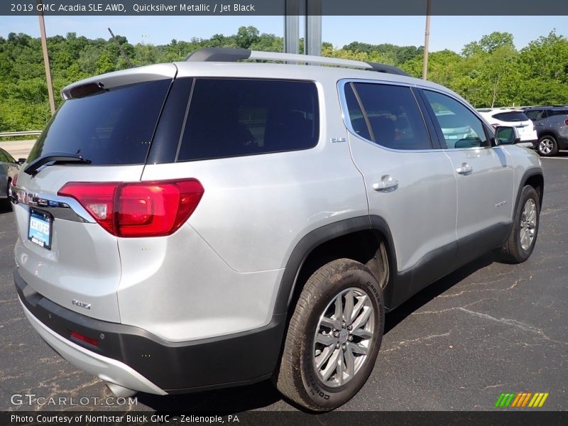 Quicksilver Metallic / Jet Black 2019 GMC Acadia SLE AWD