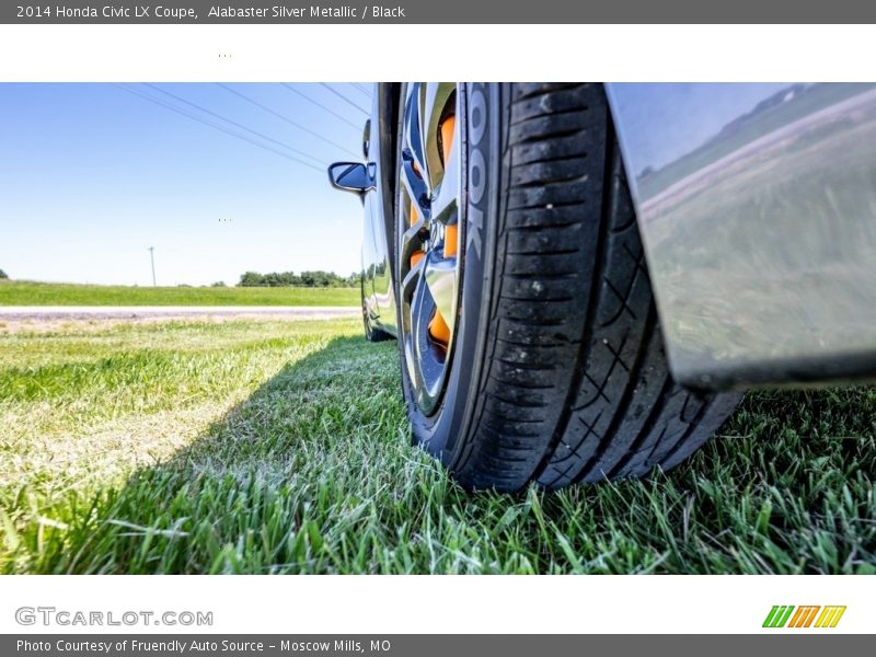 Alabaster Silver Metallic / Black 2014 Honda Civic LX Coupe