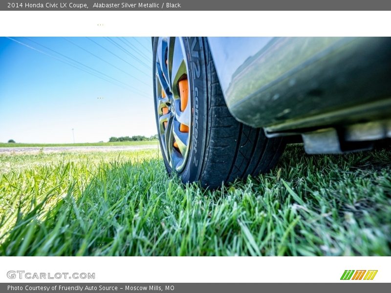 Alabaster Silver Metallic / Black 2014 Honda Civic LX Coupe