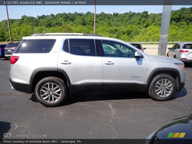 Quicksilver Metallic / Jet Black 2019 GMC Acadia SLE AWD