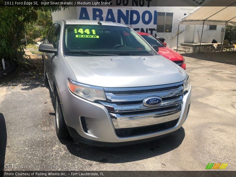 Ingot Silver Metallic / Medium Light Stone 2011 Ford Edge SE