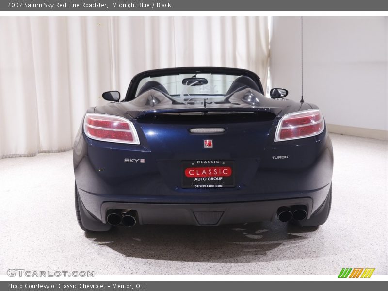 Midnight Blue / Black 2007 Saturn Sky Red Line Roadster